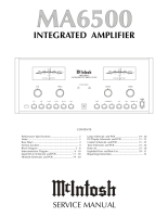 McIntosh MA-6500 - Service manual